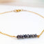 Labradorite Beaded Bar Bracelet - Lolabean