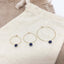 Large Hoop Earrings with Sapphire - Lolabean