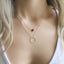 Layered Ruby Necklace - Lolabean