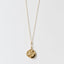 27-inch Greek Pegasus long gold-filled necklace on ivory background