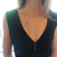 Long Bar Necklace with Blue Sapphires - Lolabean