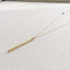 Long Bar Necklace with Blue Sapphires - Lolabean
