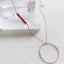 Long Circle Birthstone Necklace - Lolabean