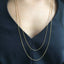 Long Layered Chain Necklace – Dainty Curb & Rolo Necklace Set - Lolabean
