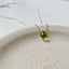 Minimalist peridot Necklace - Lolabean