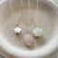 Nature Inspired Charm Necklace | Mother of Pearl Rose Quartz Prehnite - Lolabean