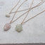 Nature Inspired Charm Necklace | Mother of Pearl Rose Quartz Prehnite - Lolabean