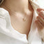 Open Moon Necklace – Minimal Crescent Moon Gold - Filled Necklace - Lolabean