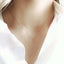 Open Moon Necklace – Minimal Crescent Moon Gold - Filled Necklace - Lolabean