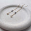 Pearl and Sapphire Drop Earrings - Lolabean