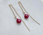 Ruby Threader Earrings - Lolabean
