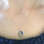 Sapphire Initial Necklace - Lolabean