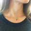 Dainty Garnet Teardrop Necklace – September Birthstone