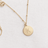Satellite Initial Necklace