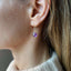 Simple Amethyst Earrings - Lolabean