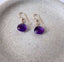 Simple Amethyst Earrings - Lolabean