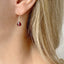 Simple Garnet Earrings - Lolabean