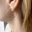 Simple Open Hoop Earrings - Lolabean