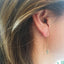 Spike Threader Earrings – Gold - Filled Dainty Drop Earrings - Lolabean