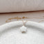 Star charm necklace in mother of pearl on 14k gold filled chain, handmade by Lolabean