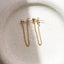 Stud Chain Earrings - Lolabean