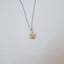 Dainty 14k gold filled sun charm necklace minimalist gold pendant