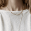 Textured Paperclip Chain Necklace with Toggle Clasp - Lolabean