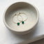 Thin Emerald Hoop Earrings – Dainty Gold Filled Hoops - Lolabean