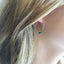 Thin Emerald Hoop Earrings – Dainty Gold Filled Hoops - Lolabean
