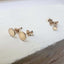Tiny Gold Disc Stud Earrings - Lolabean