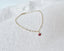 Tiny Ruby Dangle Bracelet - Lolabean