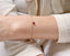 Tiny Ruby Dangle Bracelet - Lolabean