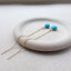 Turquoise Threader Earrings - Lolabean