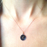 Rose Gold Initial Necklace - Lolabean