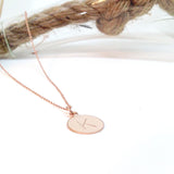 Rose Gold Initial Necklace - Lolabean