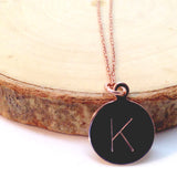 Rose Gold Initial Necklace - Lolabean